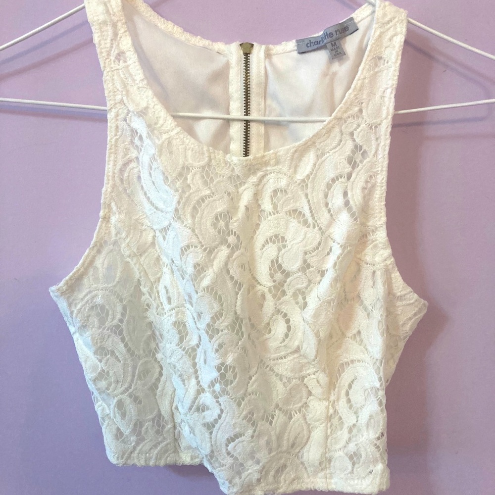 White Crop Top